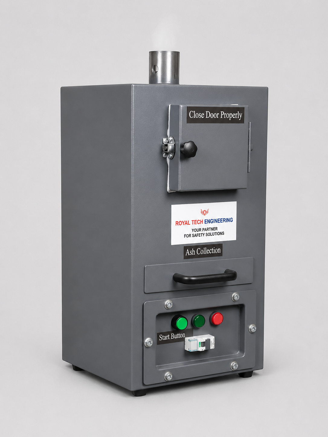 How a sanitary napkin incinerator works